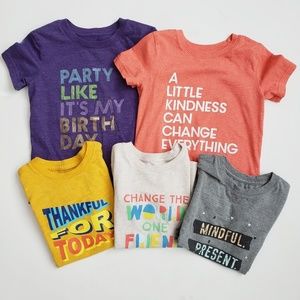 Cat & Jack Tees Size 5T